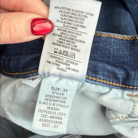 Hudson Jeans Blake Slim Straight 33 - Picture 3 of 11